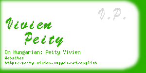 vivien peity business card